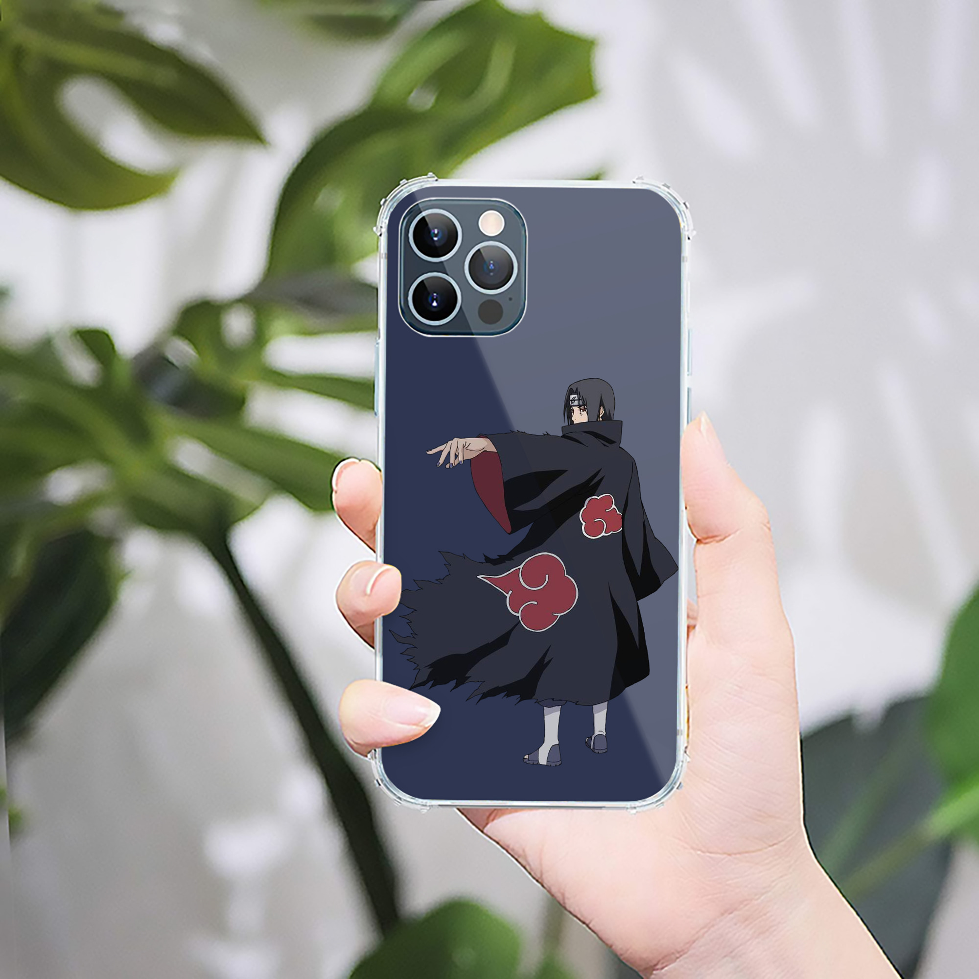 （画像用） NARUTO -ナルト- うちは イタチ Uchiha Itachi 【iPhone 12シリーズ対応】透明スマホケース（クリアソフトケース）